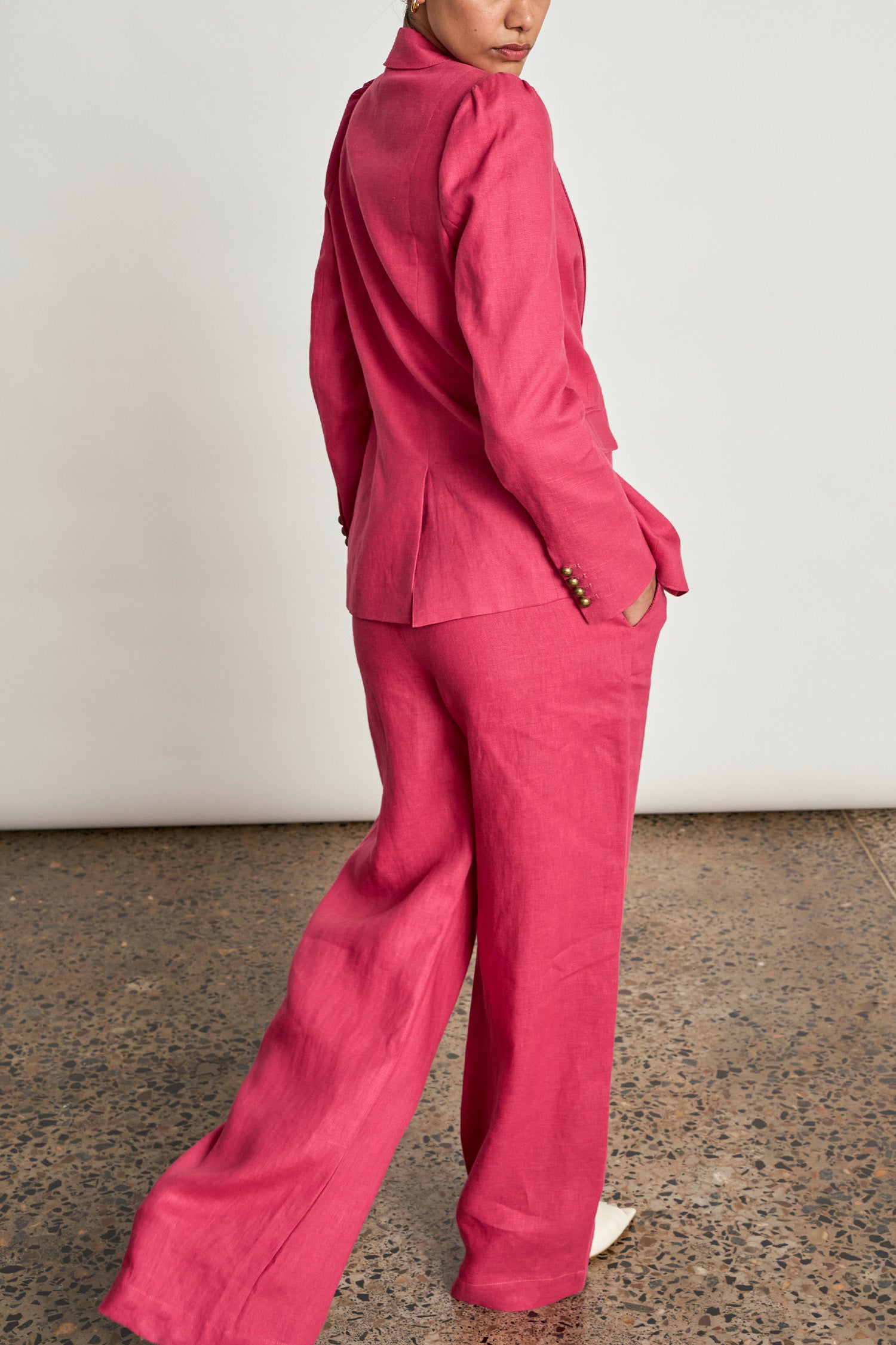 edit pant - rhubarb