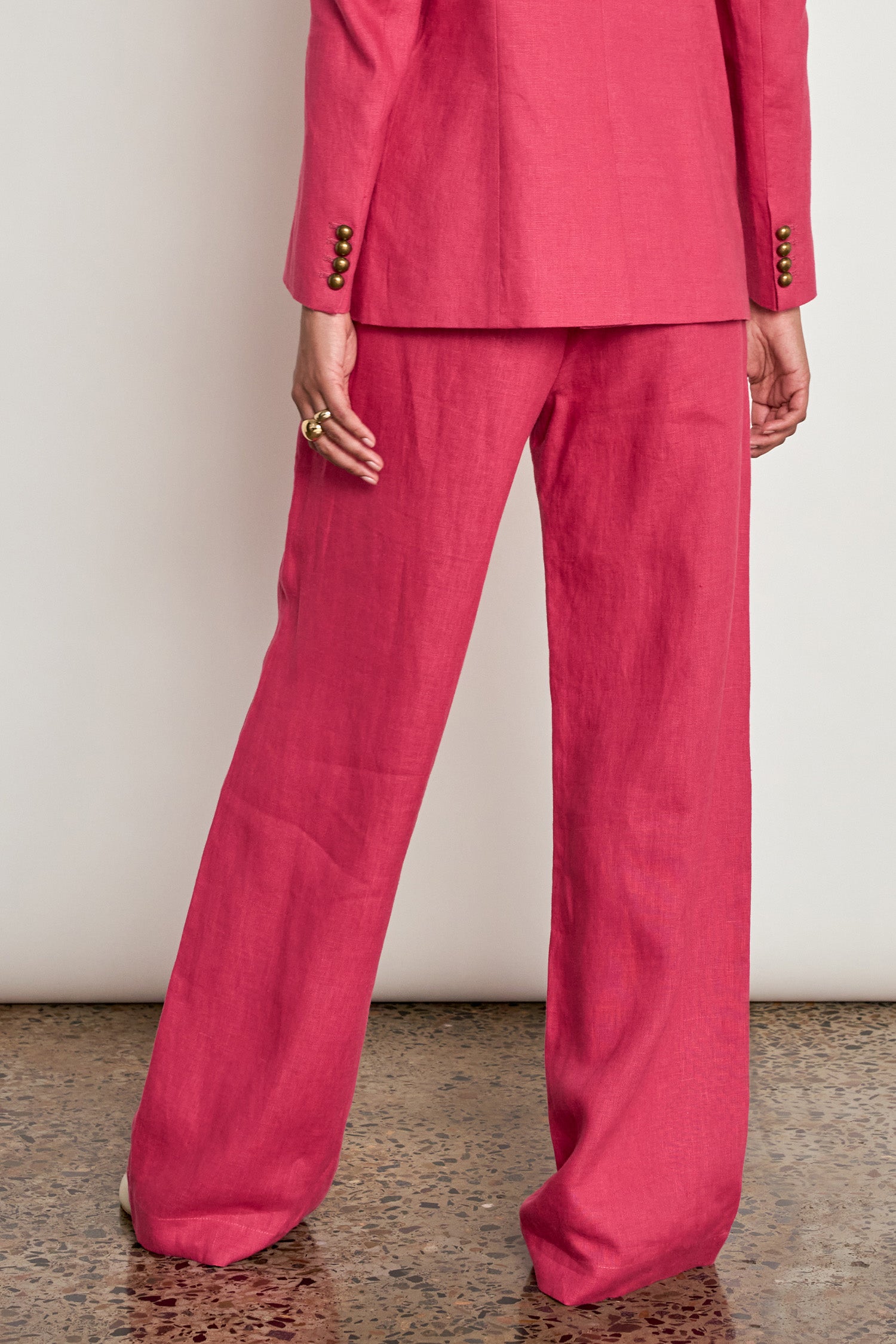 edit pant - rhubarb