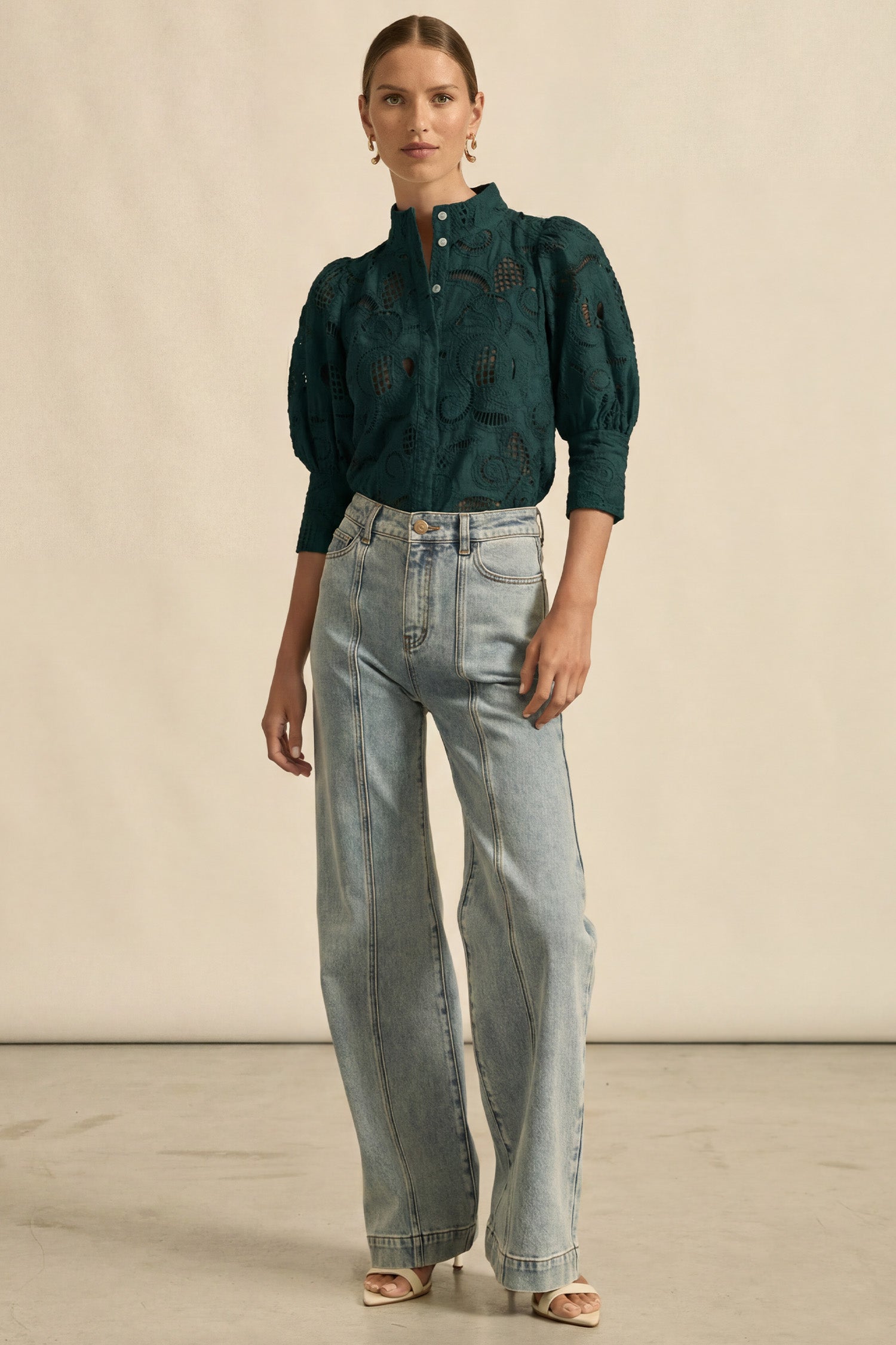 mantra top  - emerald