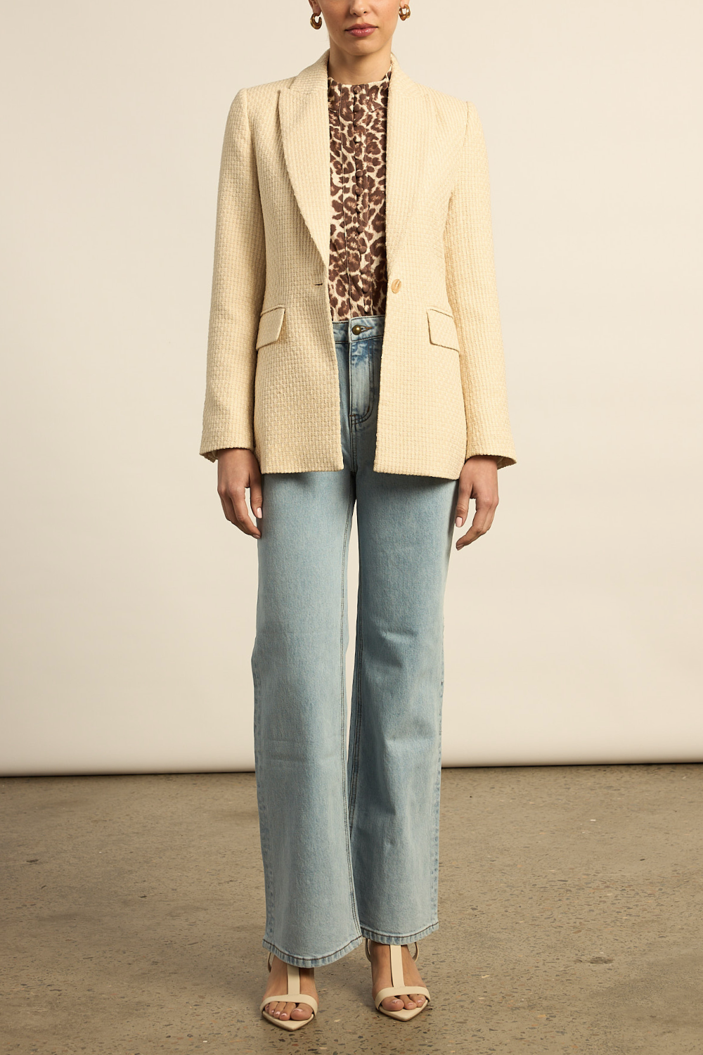 emporium jacket - ecru boucle