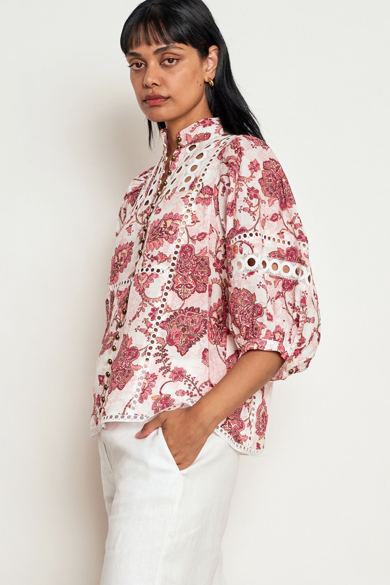 extend top - rose paisley