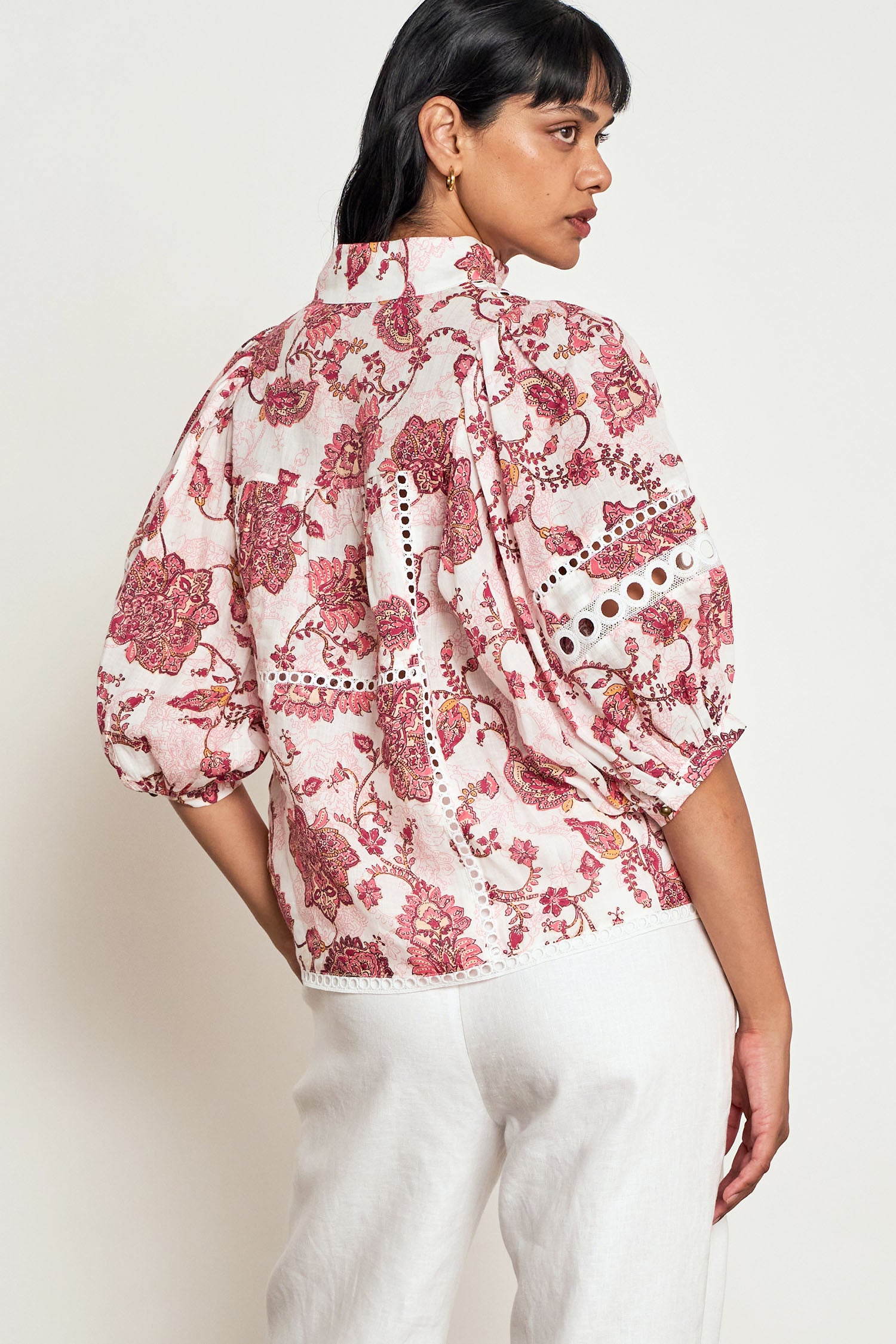 extend top - rose paisley