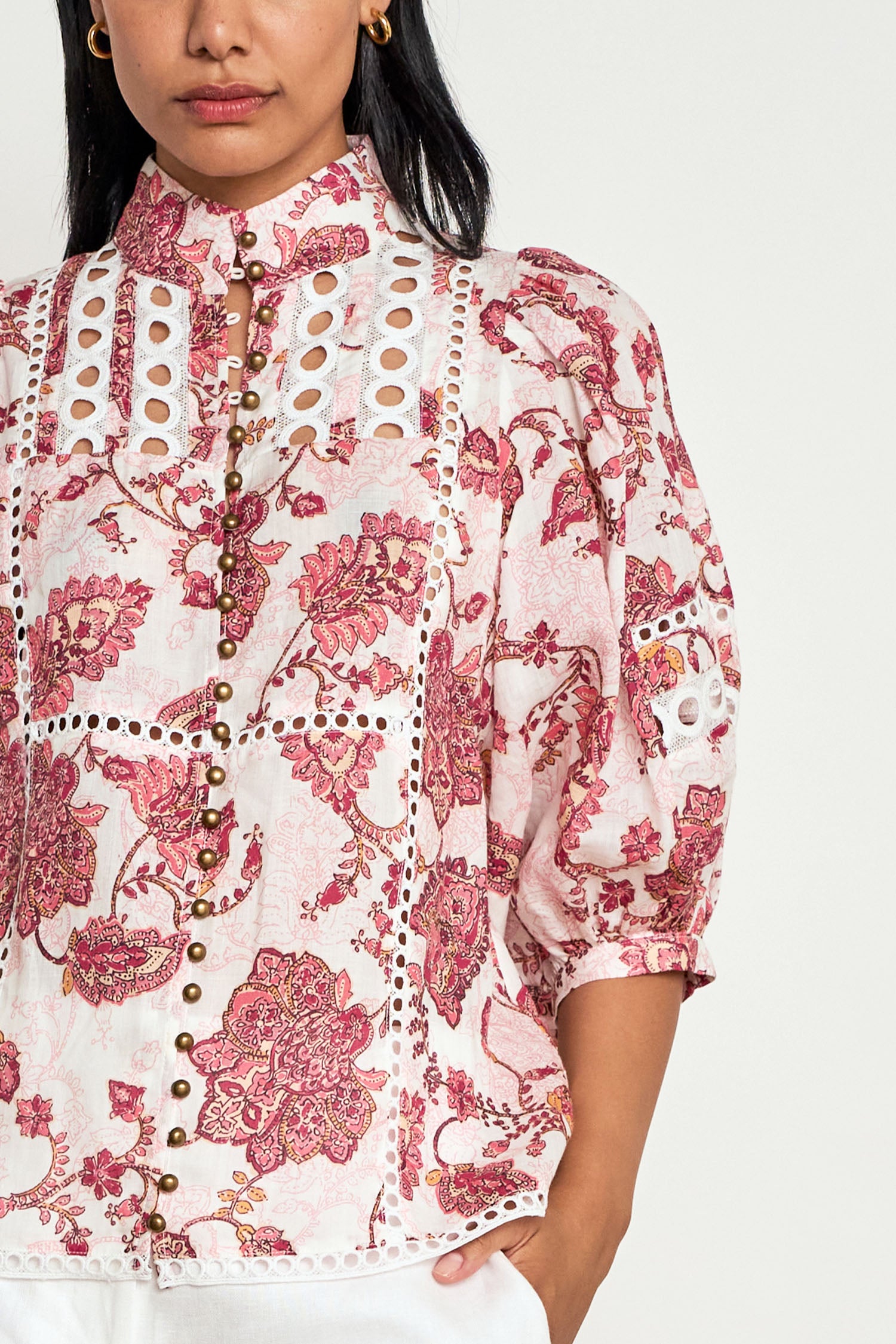extend top - rose paisley