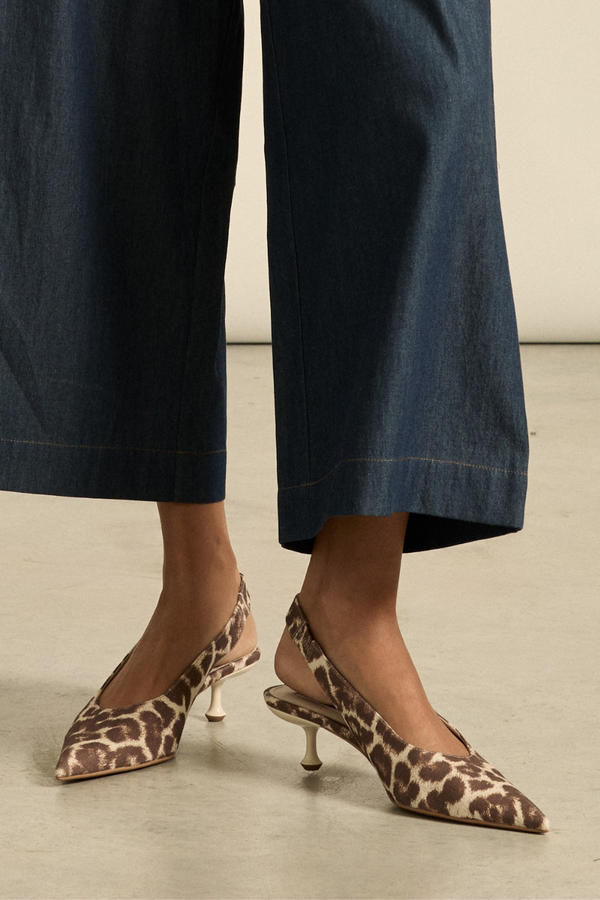 favour heel - ocelot|  zoe kratzmann| considered design