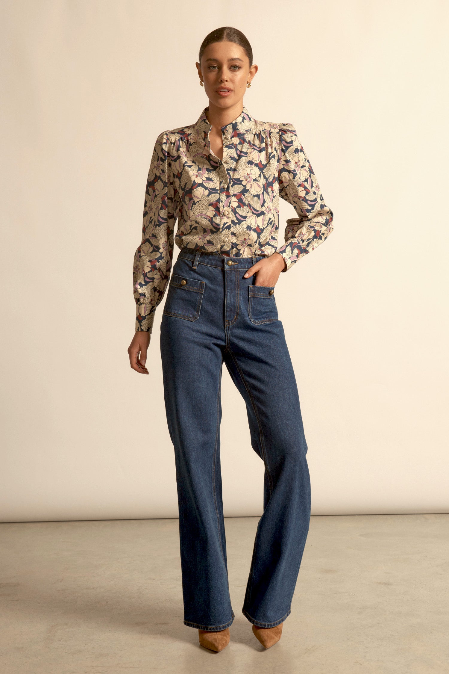 Fete Top - berry garden|  zoe kratzmann| considered design