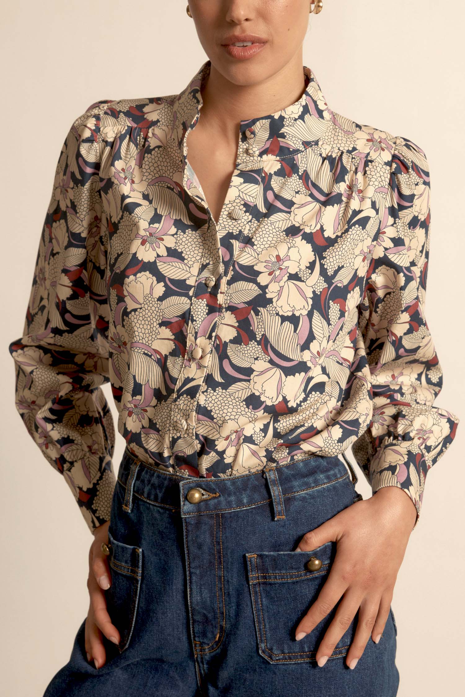 Fete Top - berry garden|  zoe kratzmann| considered design