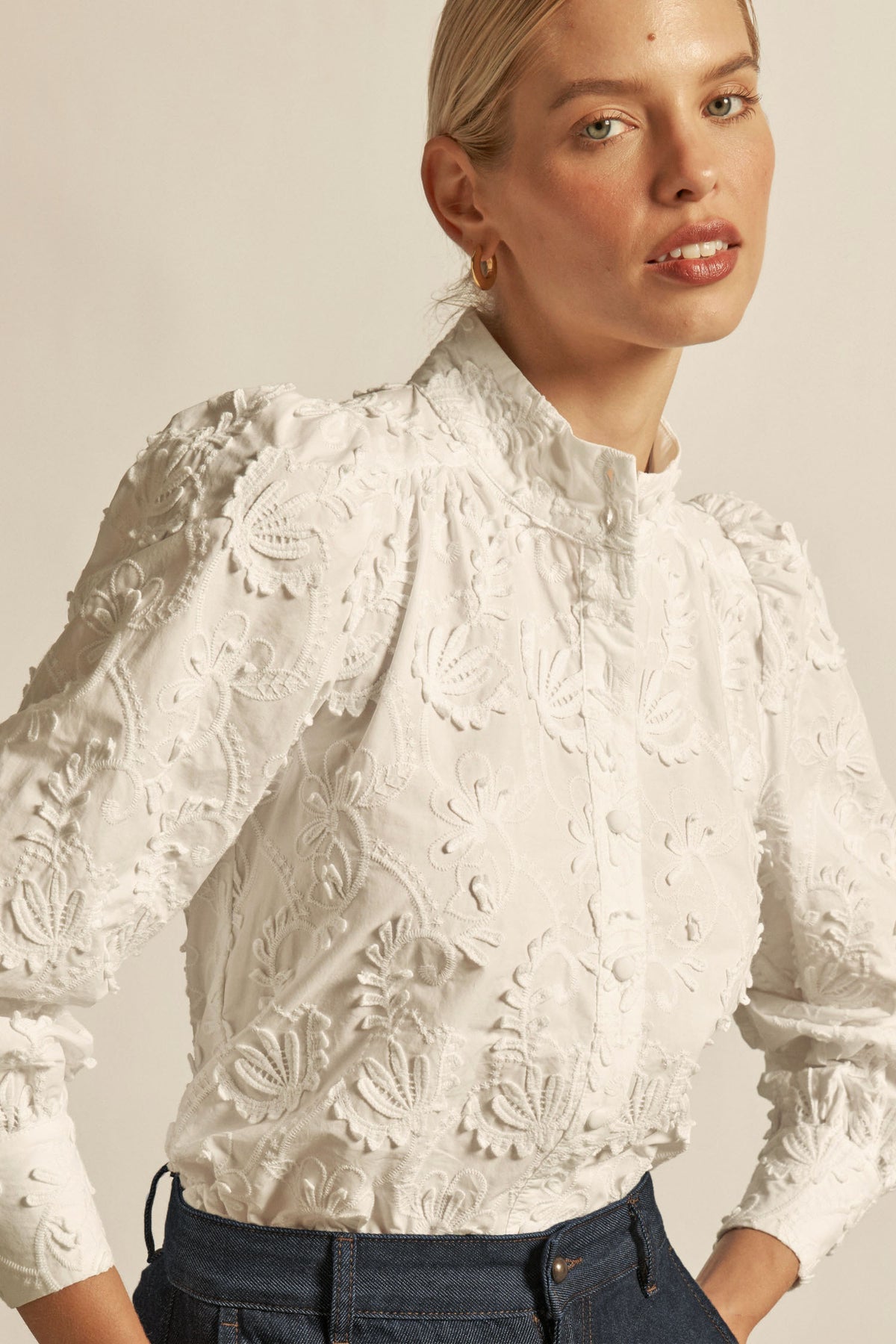 Gardenia Tulle Frill Tops – 【美品】THE TOE Delft Top