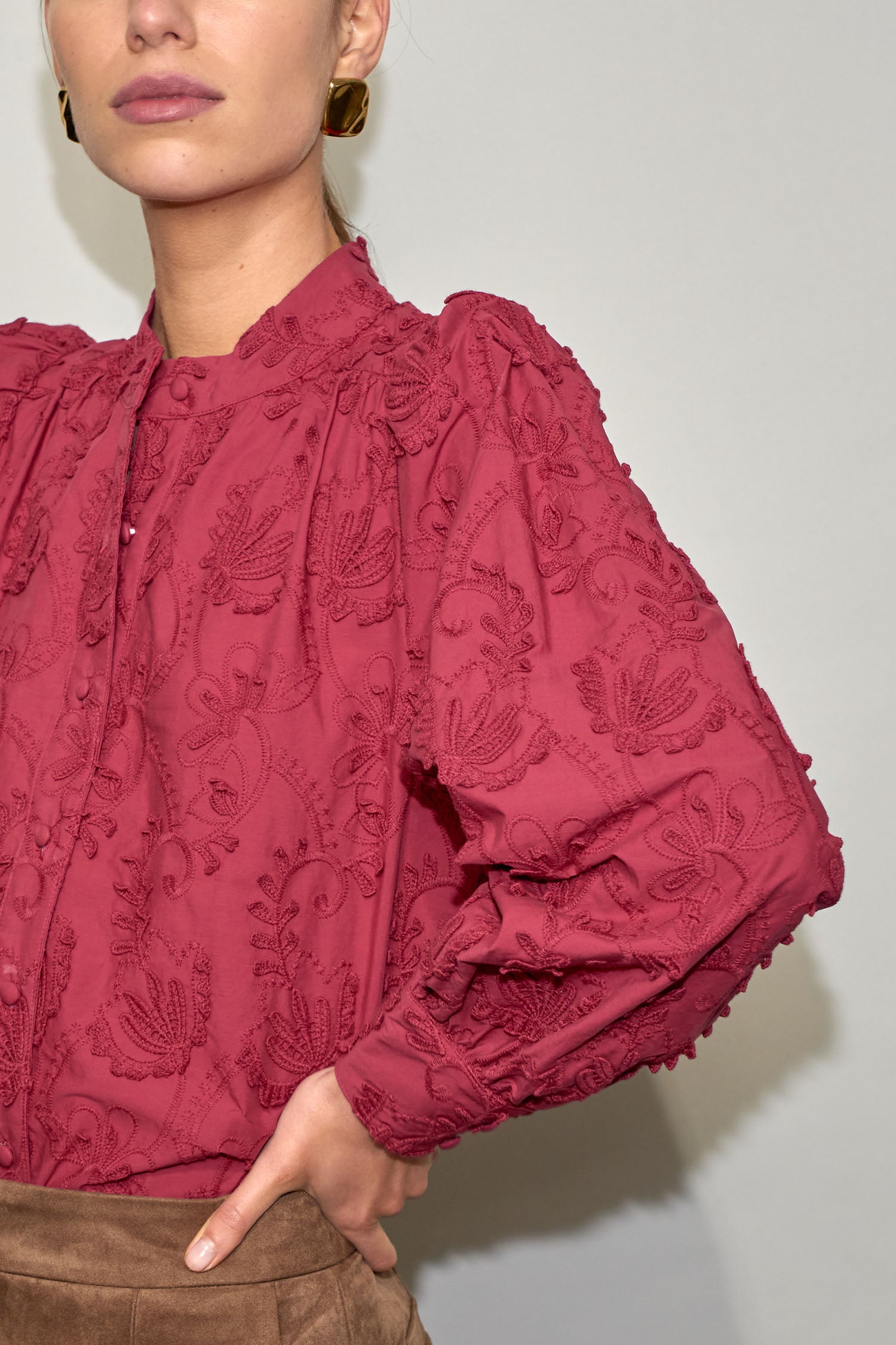 fete top - raspberry|  zoe kratzmann| considered design