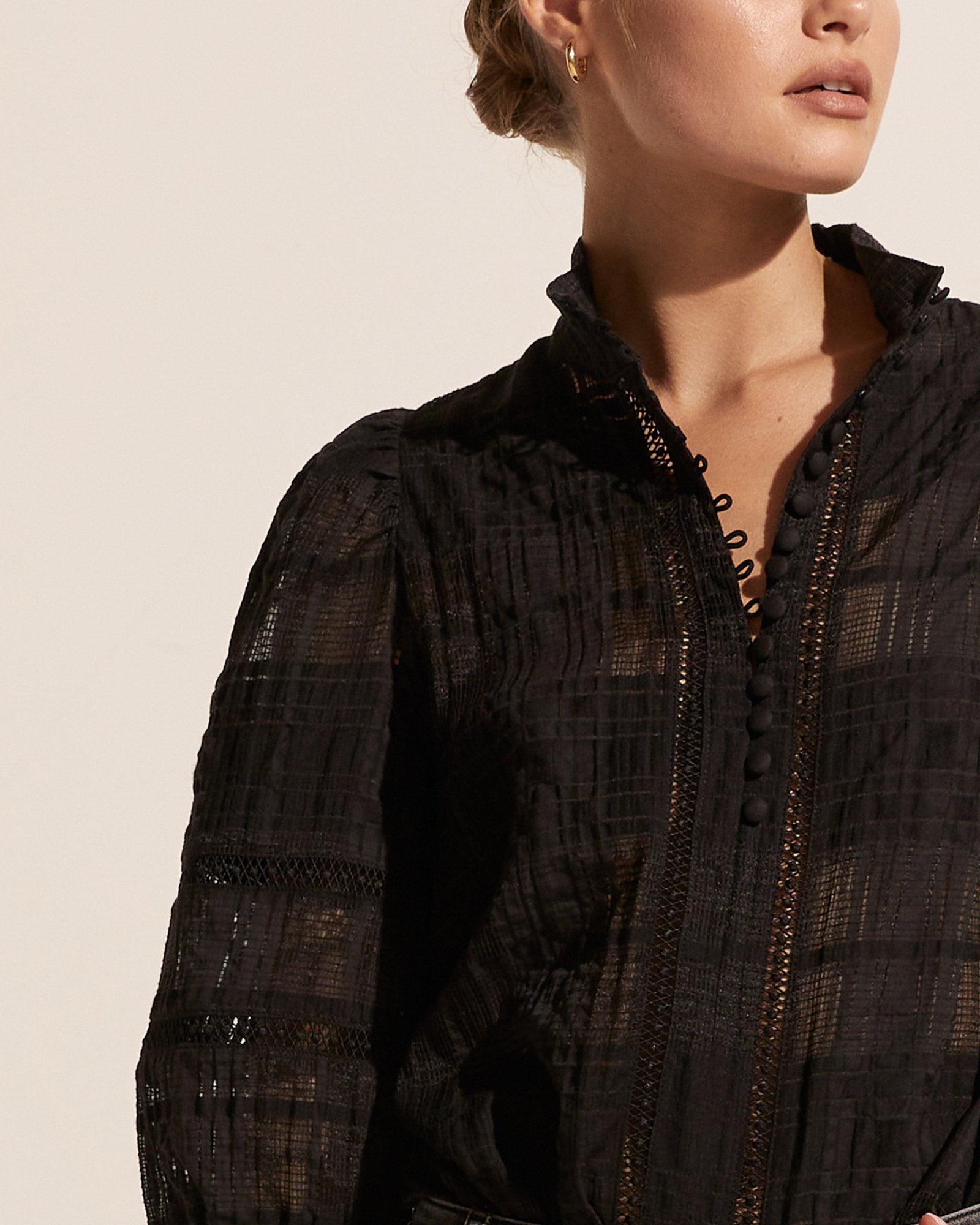 fiction top - black