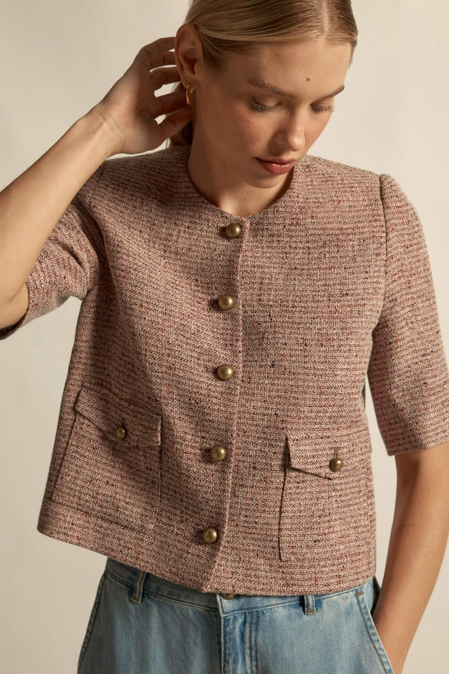 flare jacket - berry|  zoe kratzmann| considered design