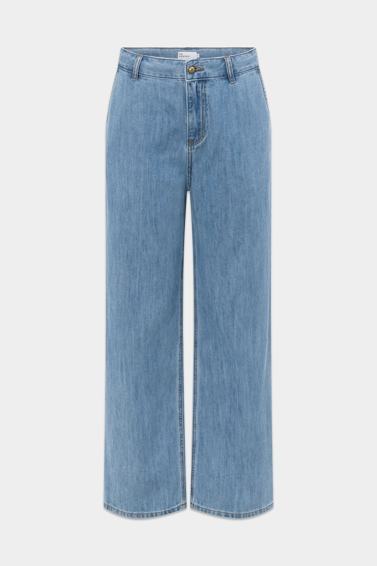 flint jean - mid wash denim