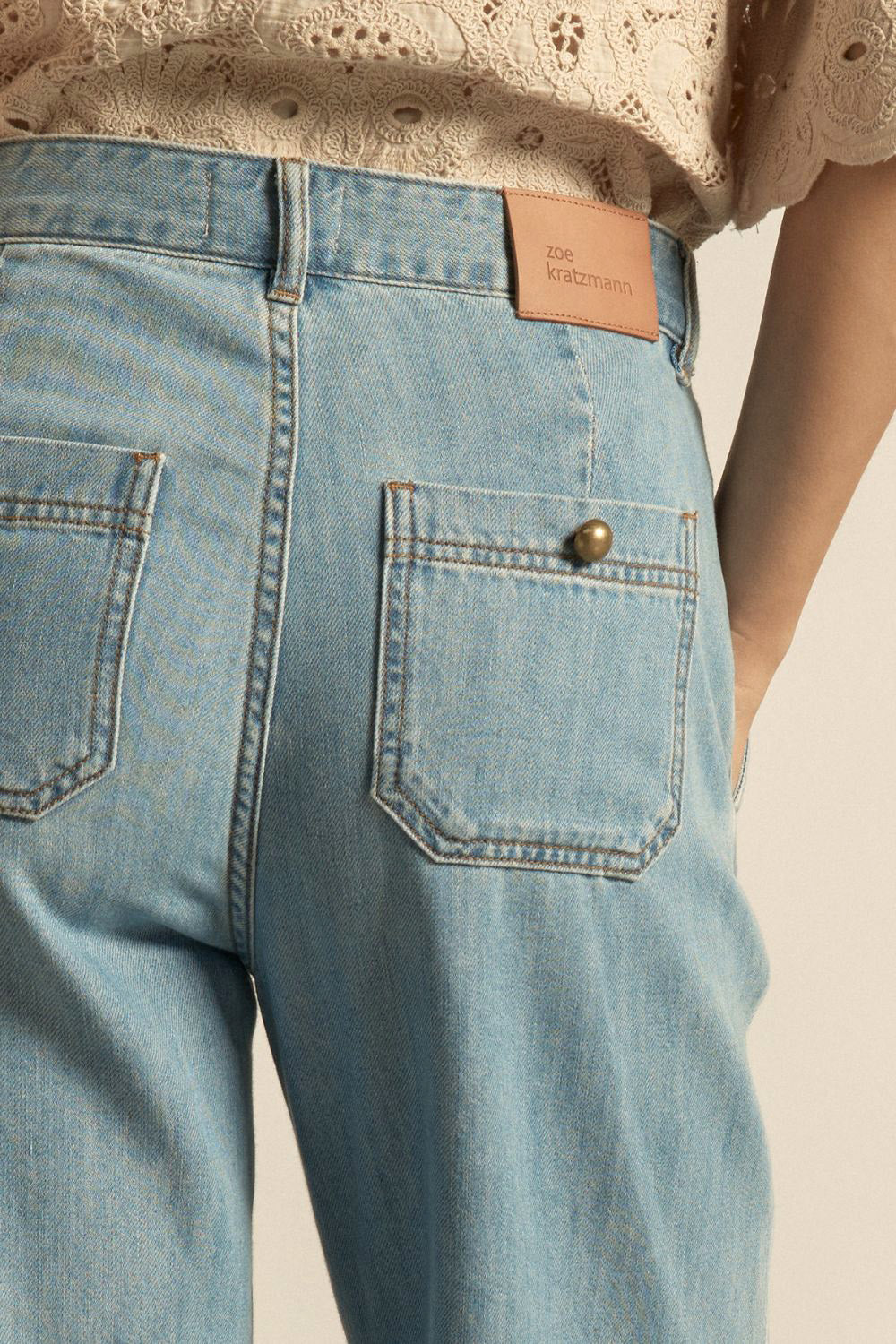 flint jean - light washed denim|  zoe kratzmann| considered design