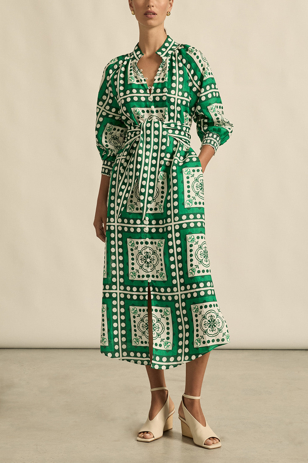 flourish dress - parrot scarf|  zoe kratzmann| considered design