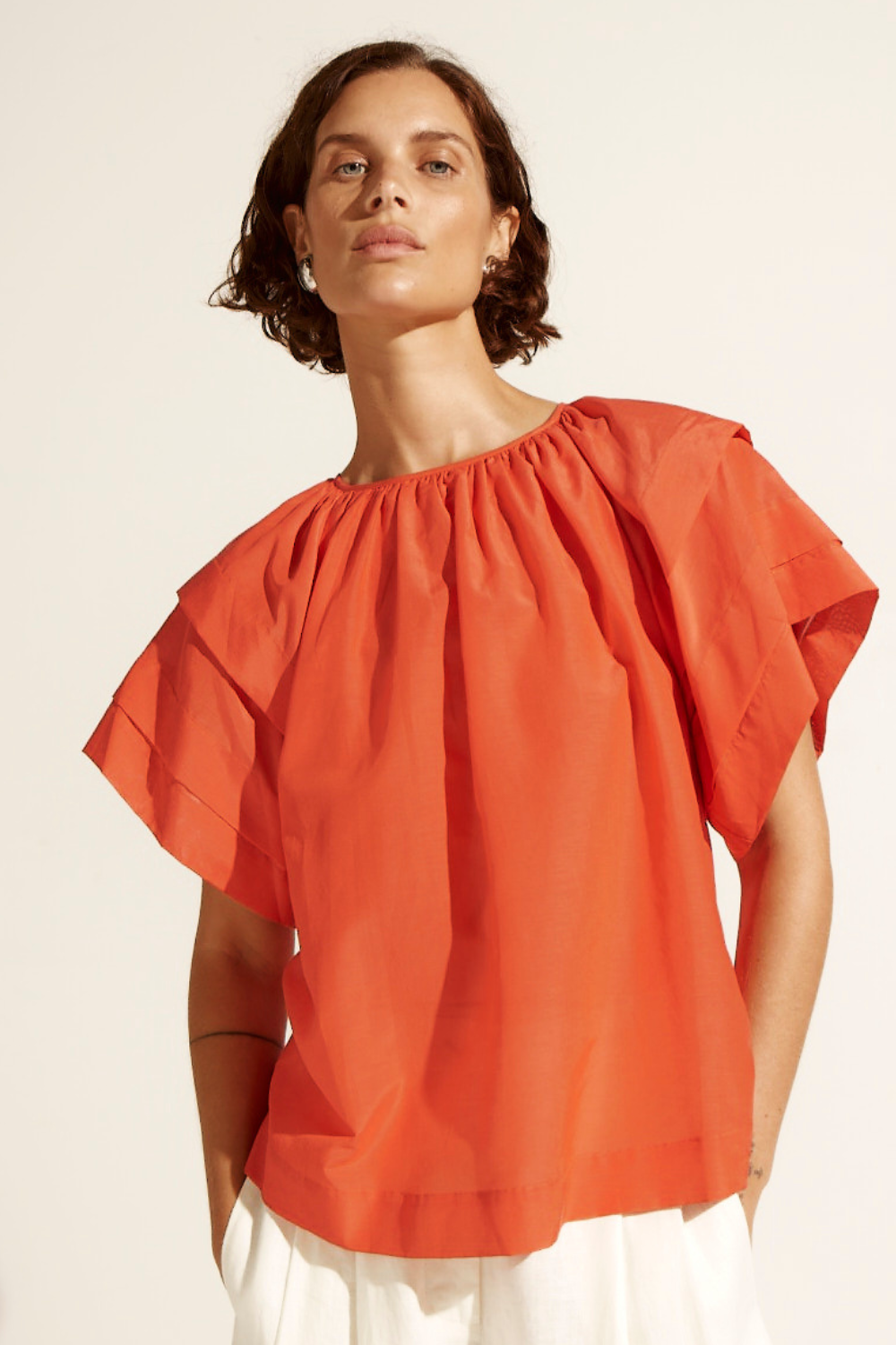 flout top - tamarillo