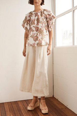 flout top - k'gari cream