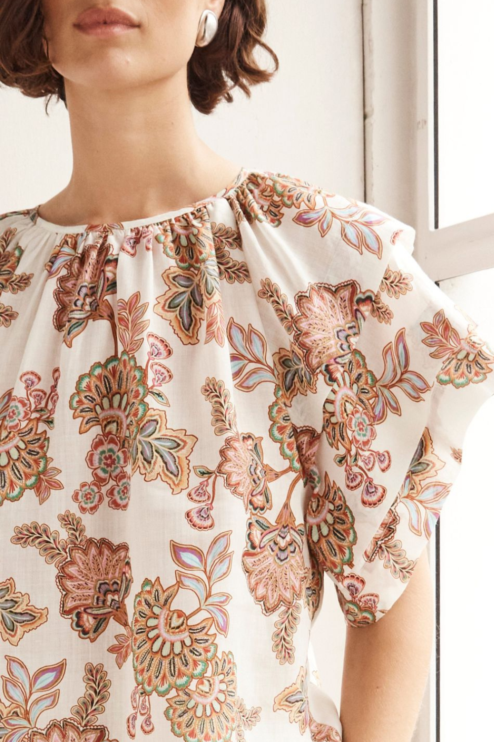 flout top - k'gari cream