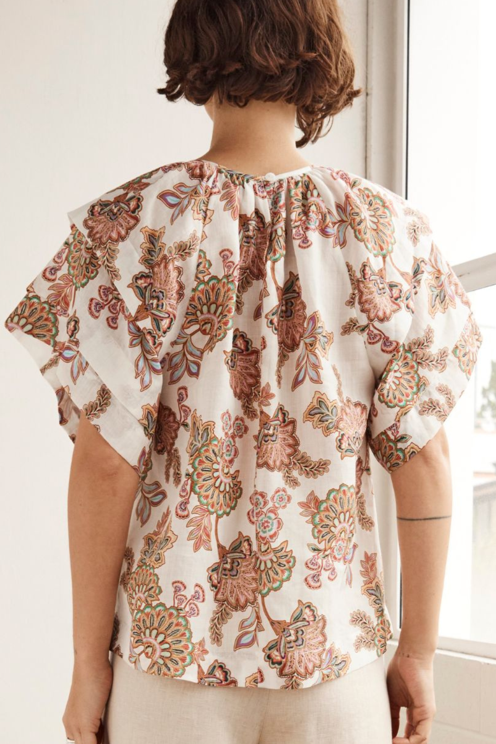 flout top - k'gari cream
