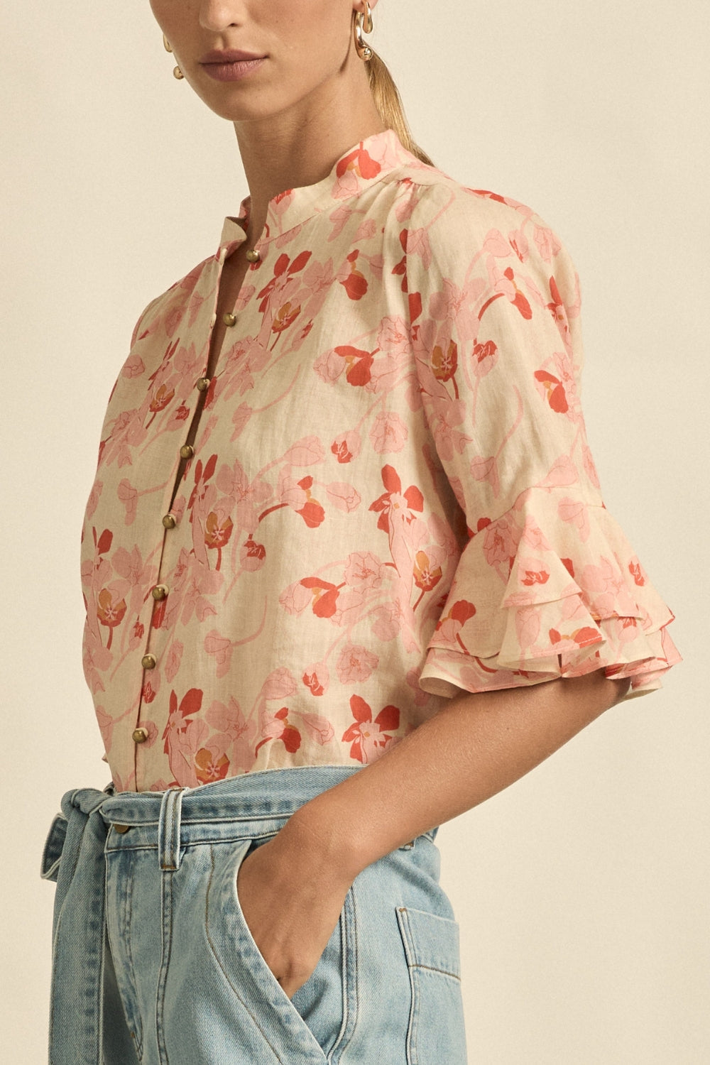 fluctuate top - cherry tulip|  zoe kratzmann| considered design