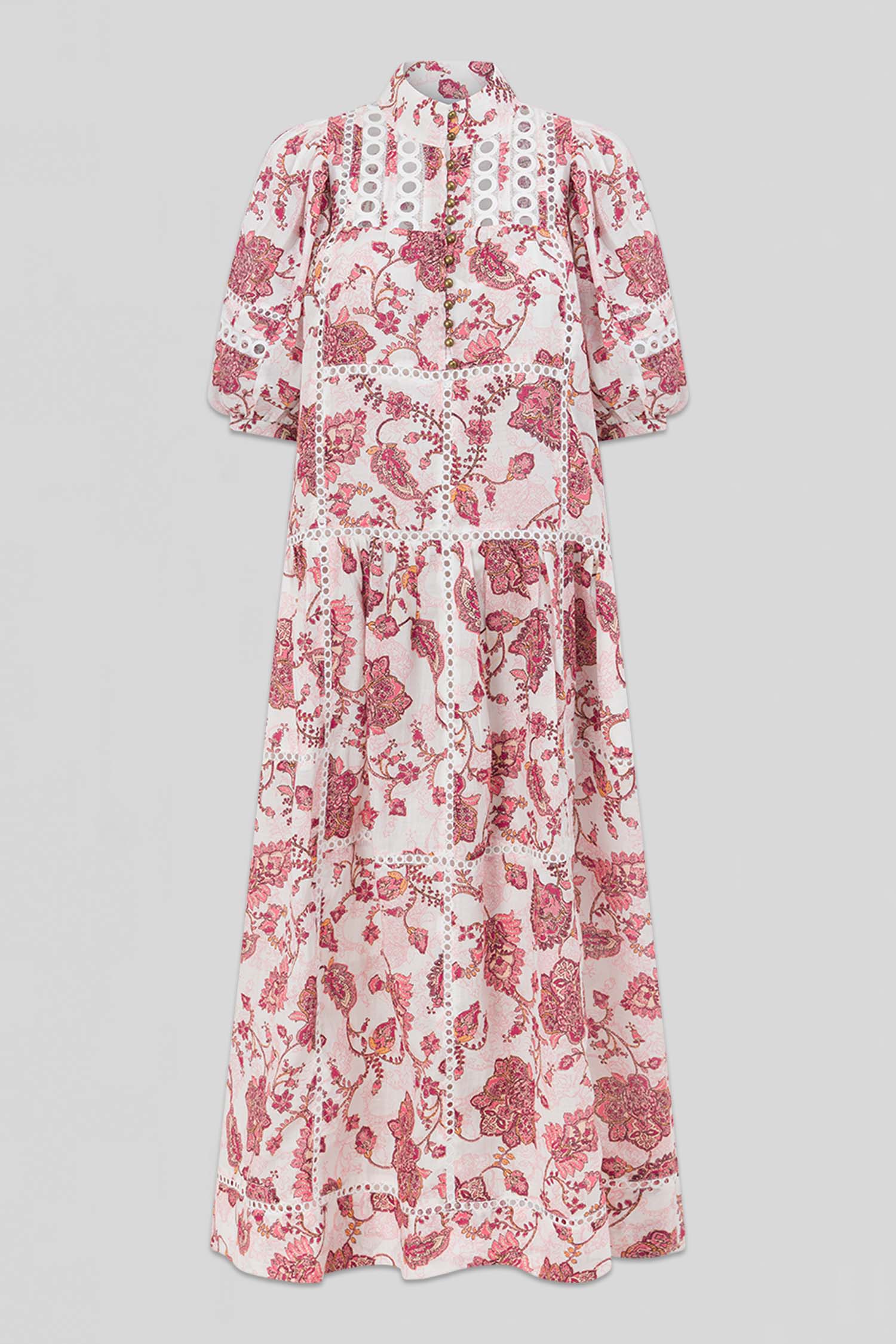 flutter dress - rose paisley