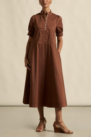 fortitude dress - chocolate|  zoe kratzmann| considered design