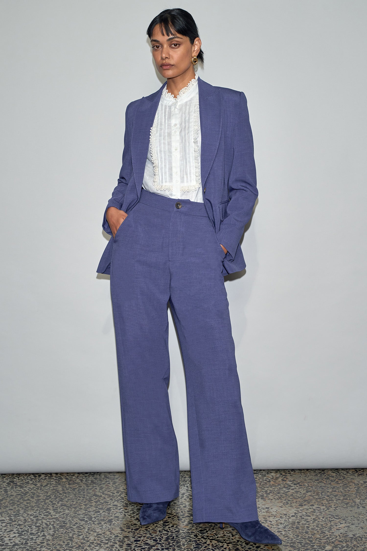 fresco pant - violet blue|  zoe kratzmann| considered design