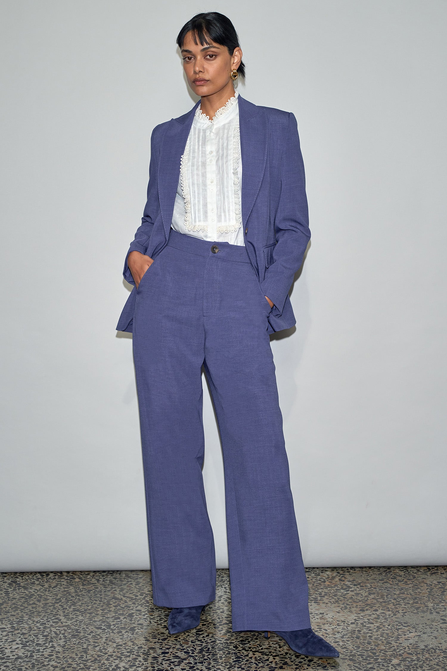 fresco pant - violet blue|  zoe kratzmann| considered design