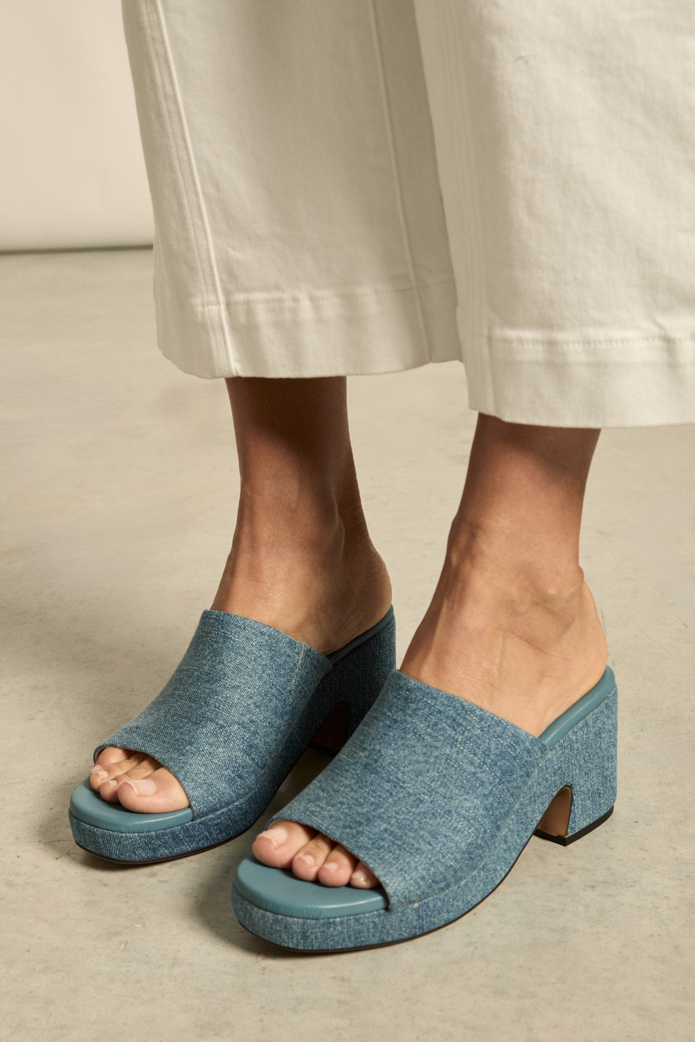 gather mule - denim|  zoe kratzmann| considered design