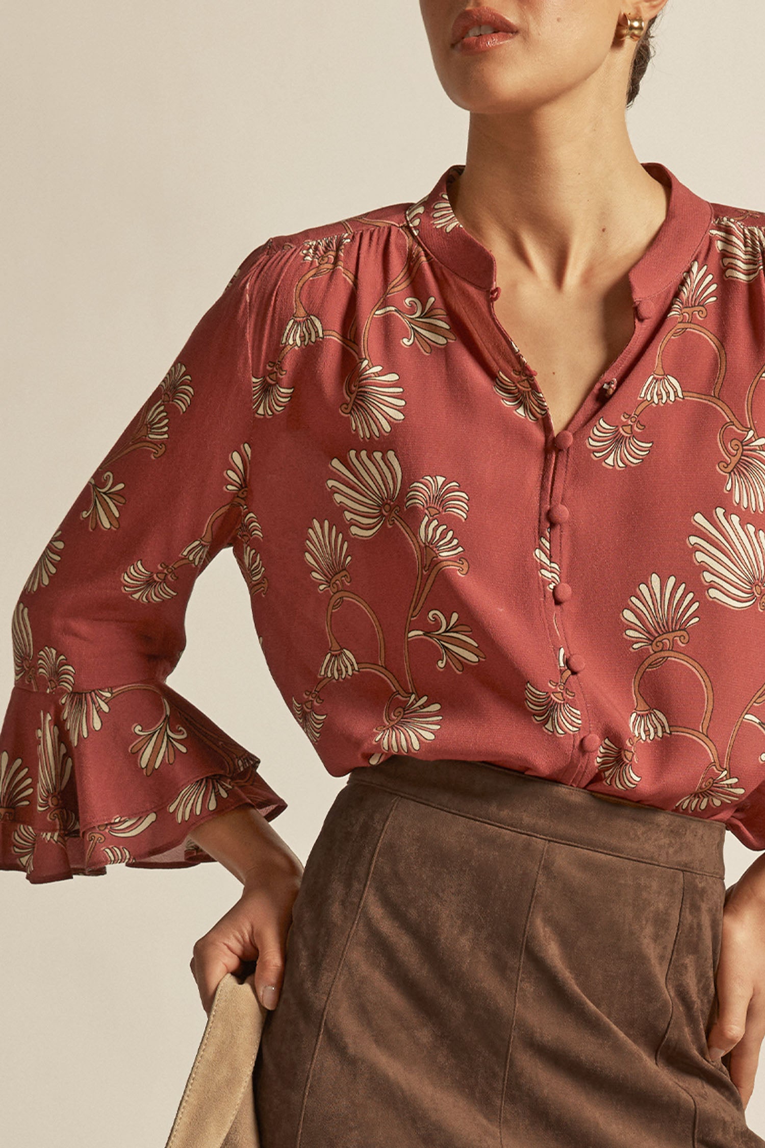 Gaze top - berry nouveau|  zoe kratzmann| considered design