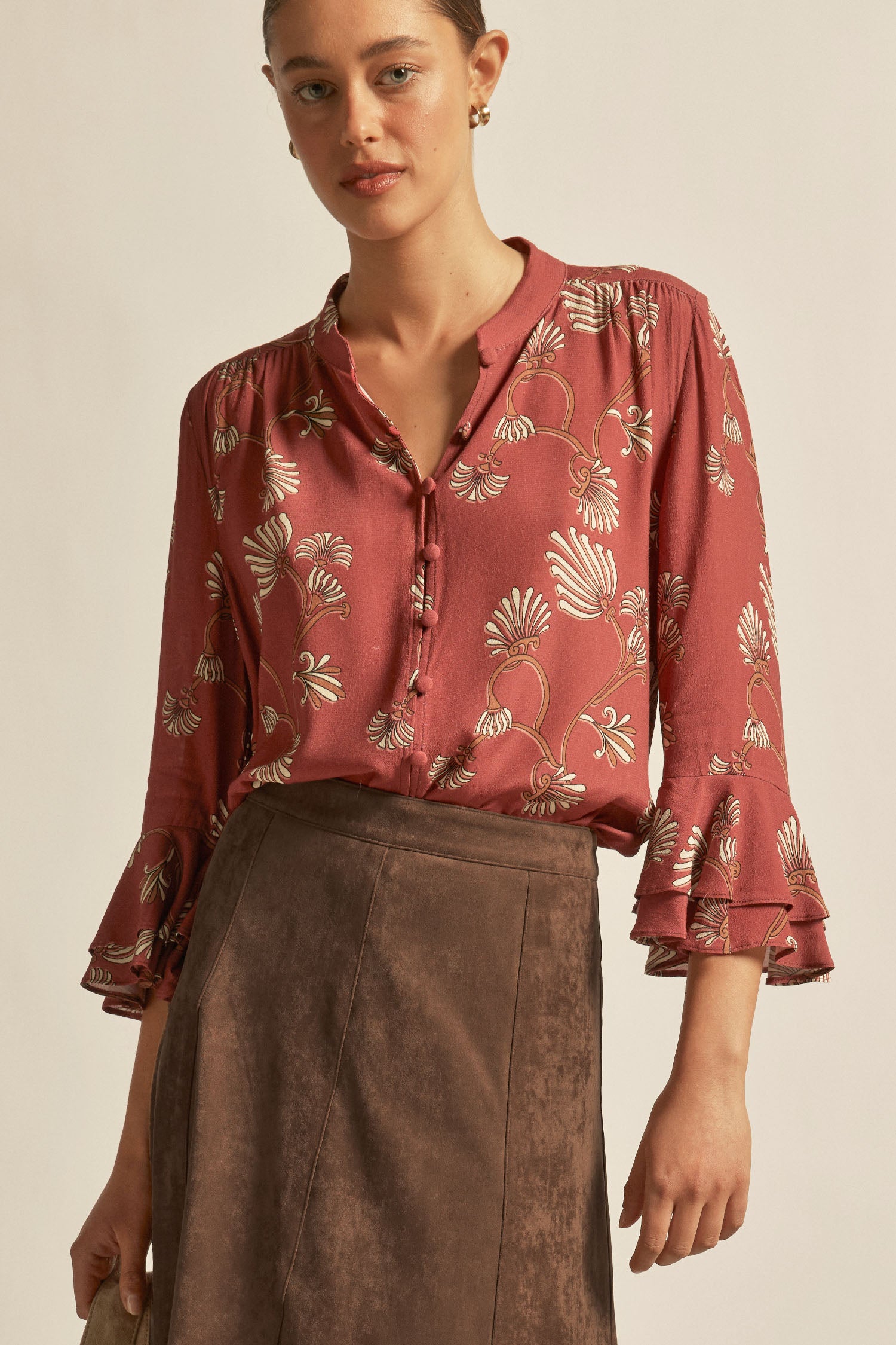 Gaze top - berry nouveau|  zoe kratzmann| considered design