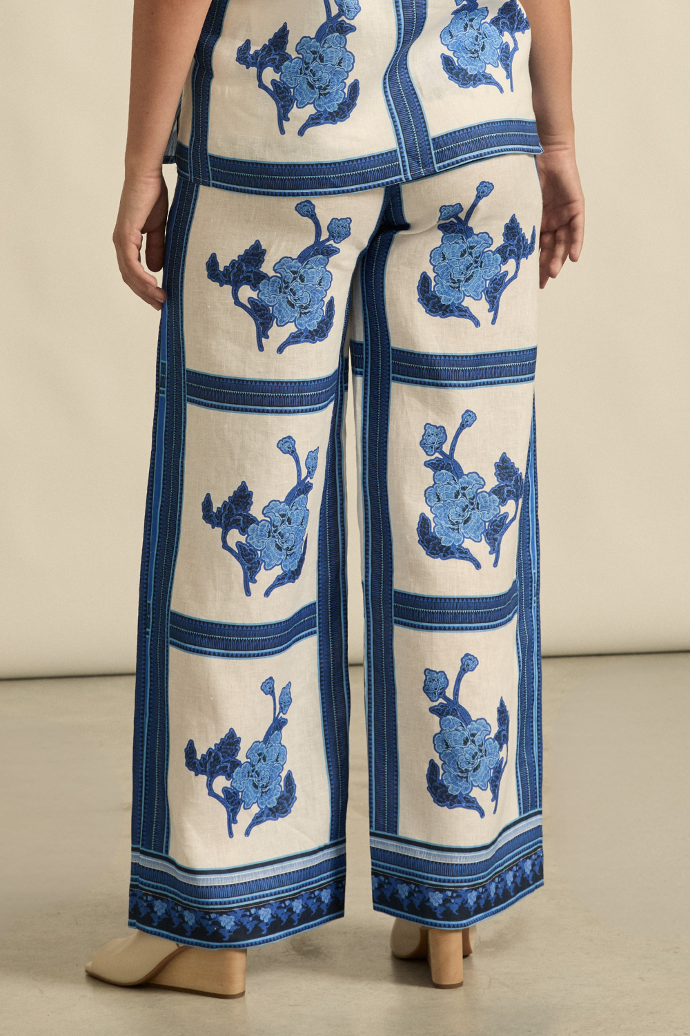 gesture pant - azure collage|  zoe kratzmann| considered design