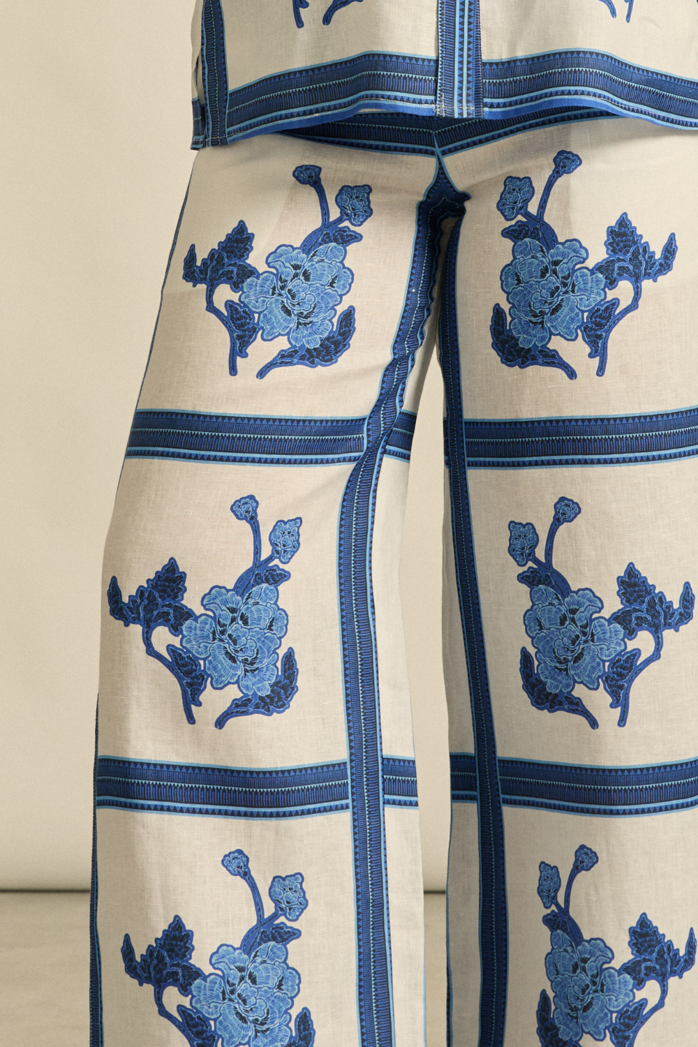 gesture pant - azure collage|  zoe kratzmann| considered design
