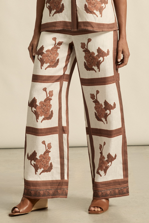 gesture pant - coffee collage|  zoe kratzmann| considered design