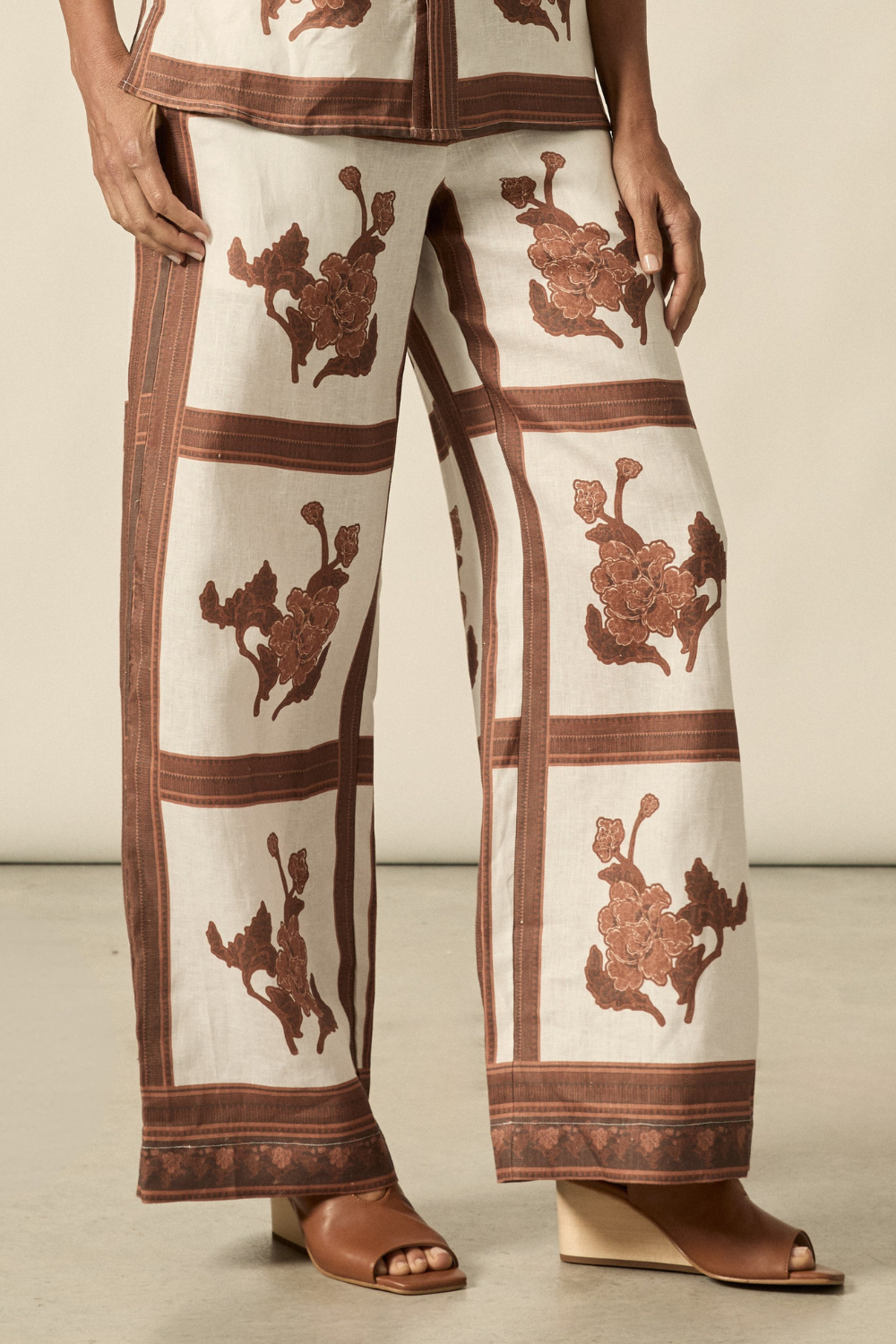 gesture pant - coffee collage|  zoe kratzmann| considered design
