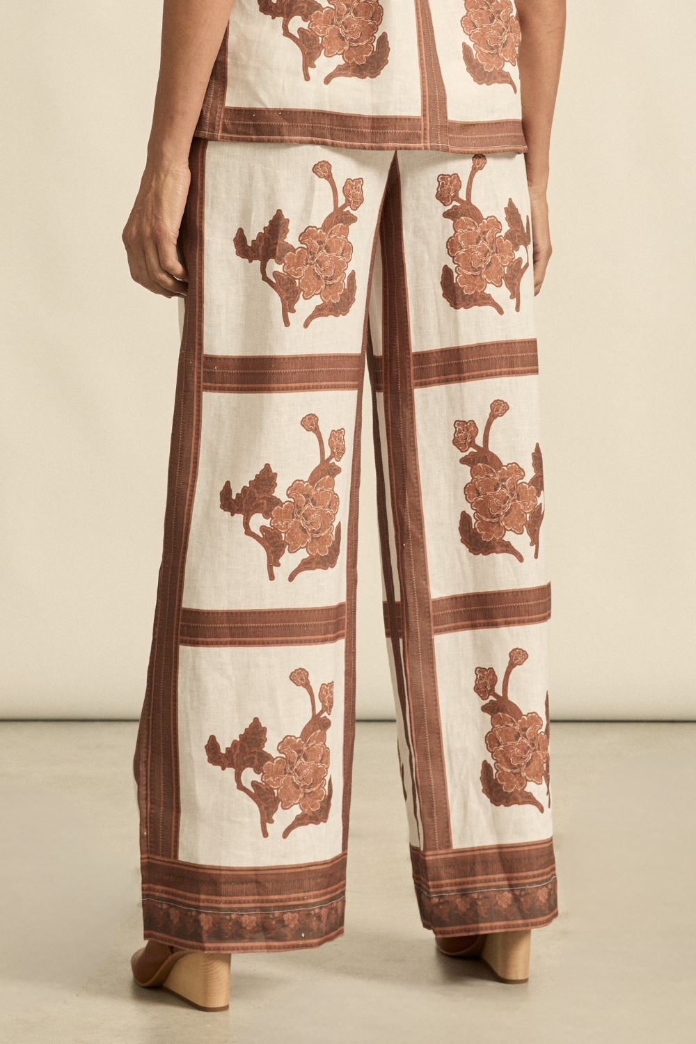 gesture pant - coffee collage|  zoe kratzmann| considered design
