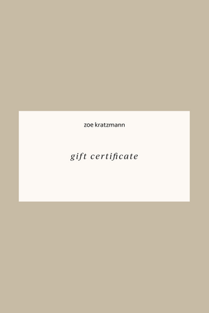 zoe kratzmann gift card