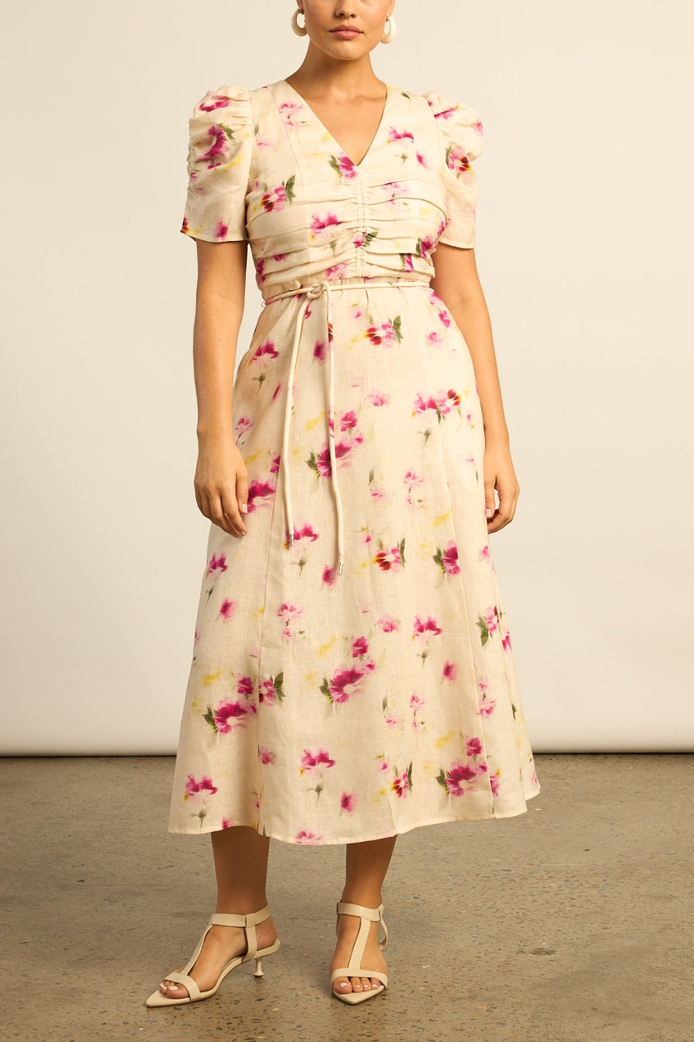 glimmer dress - watercolour bloom|  zoe kratzmann| considered design