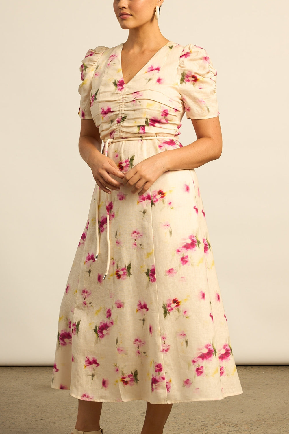 glimmer dress - watercolour bloom|  zoe kratzmann| considered design