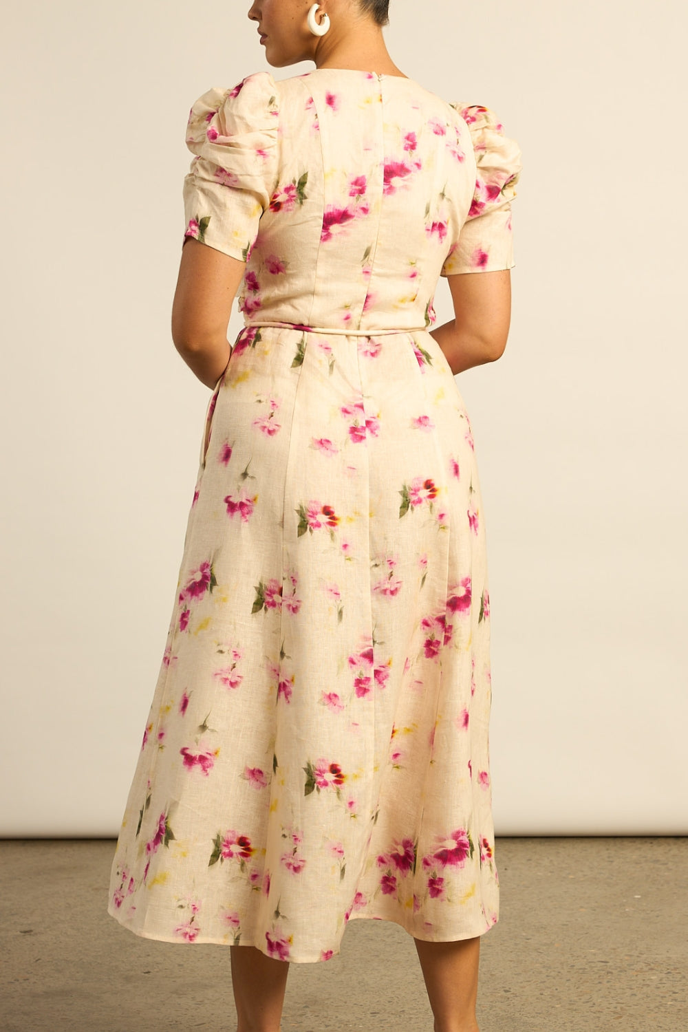 glimmer dress - watercolour bloom|  zoe kratzmann| considered design