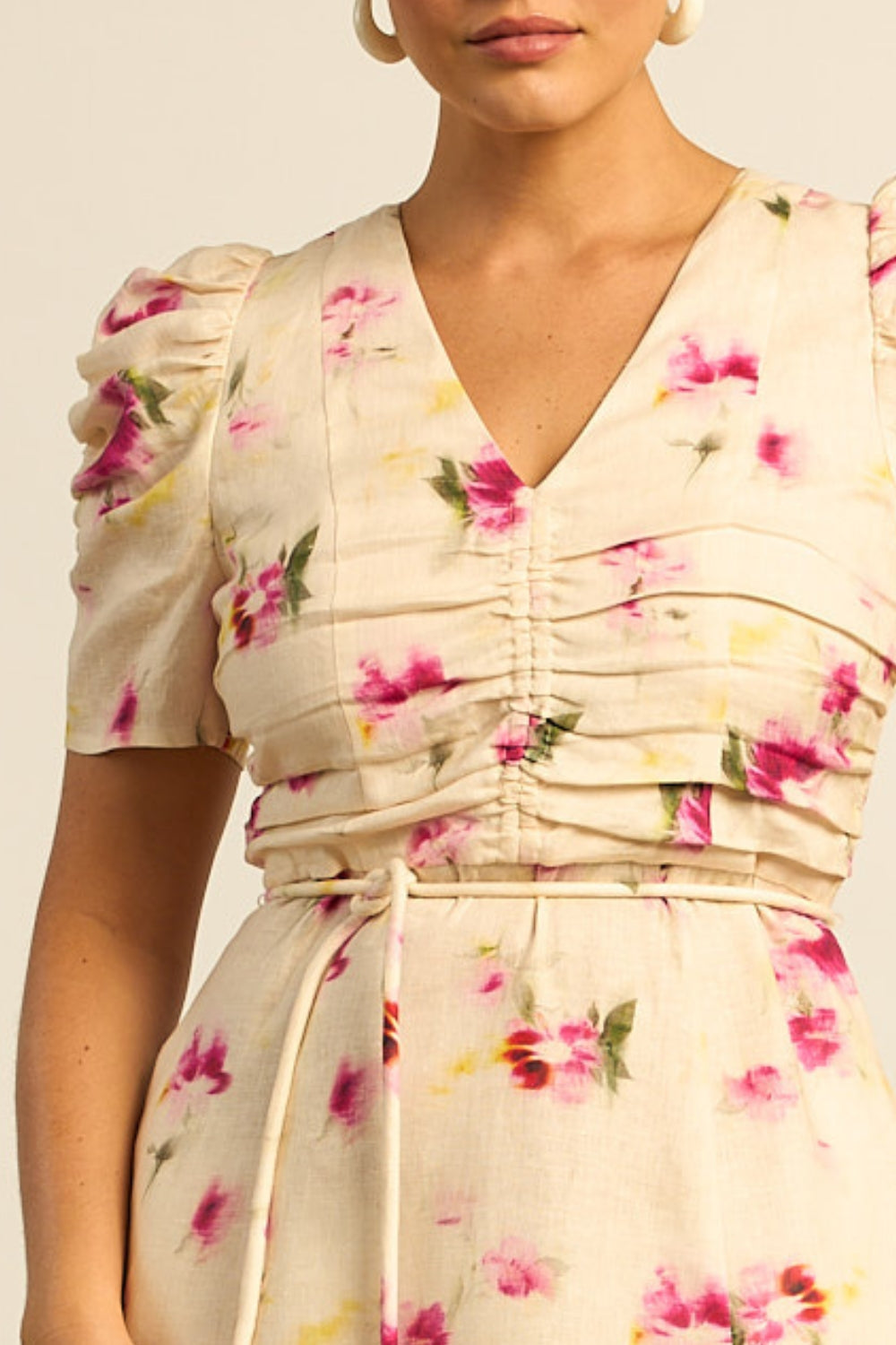 glimmer dress - watercolour bloom|  zoe kratzmann| considered design