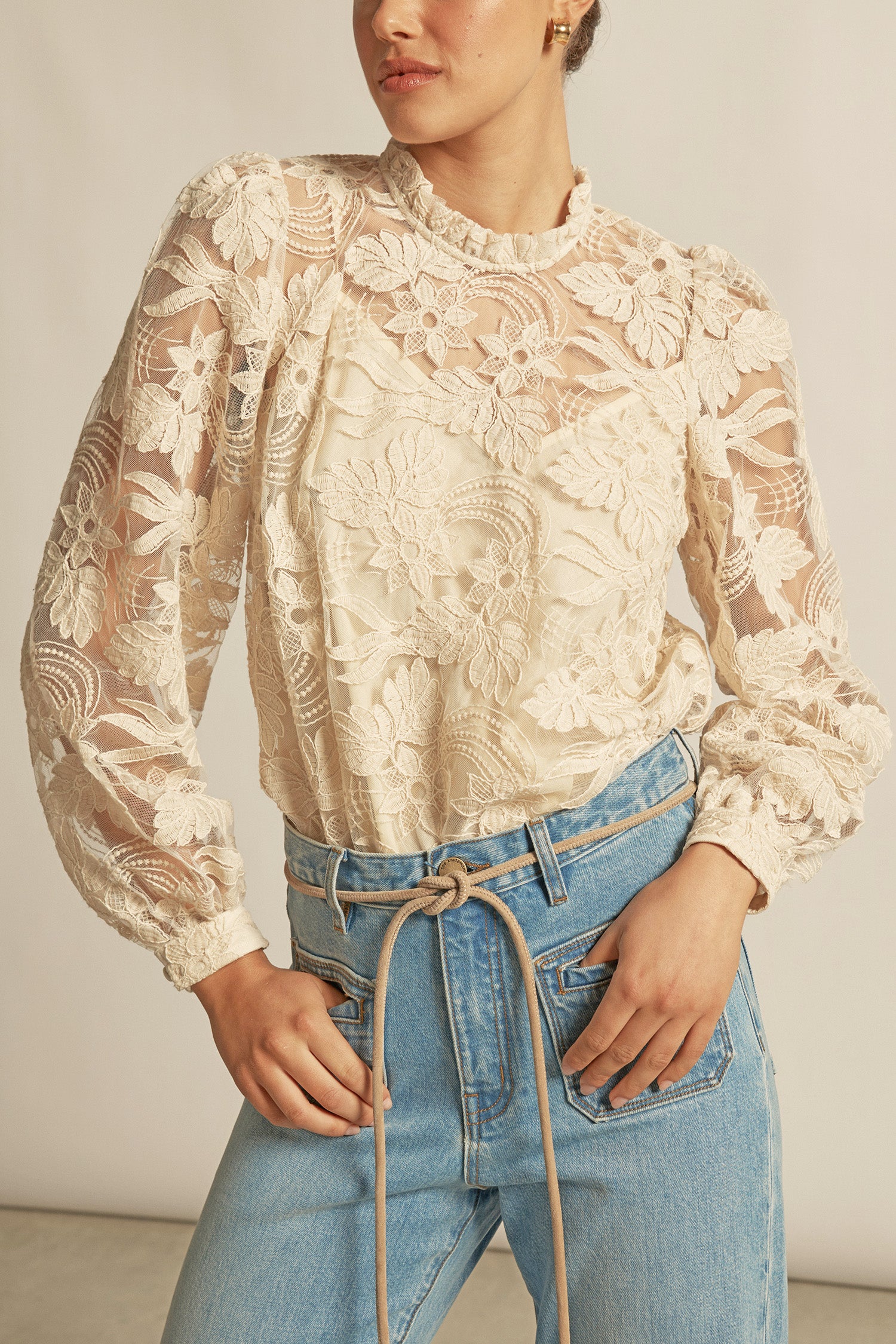 Glint top - ECRU|  zoe kratzmann| considered design