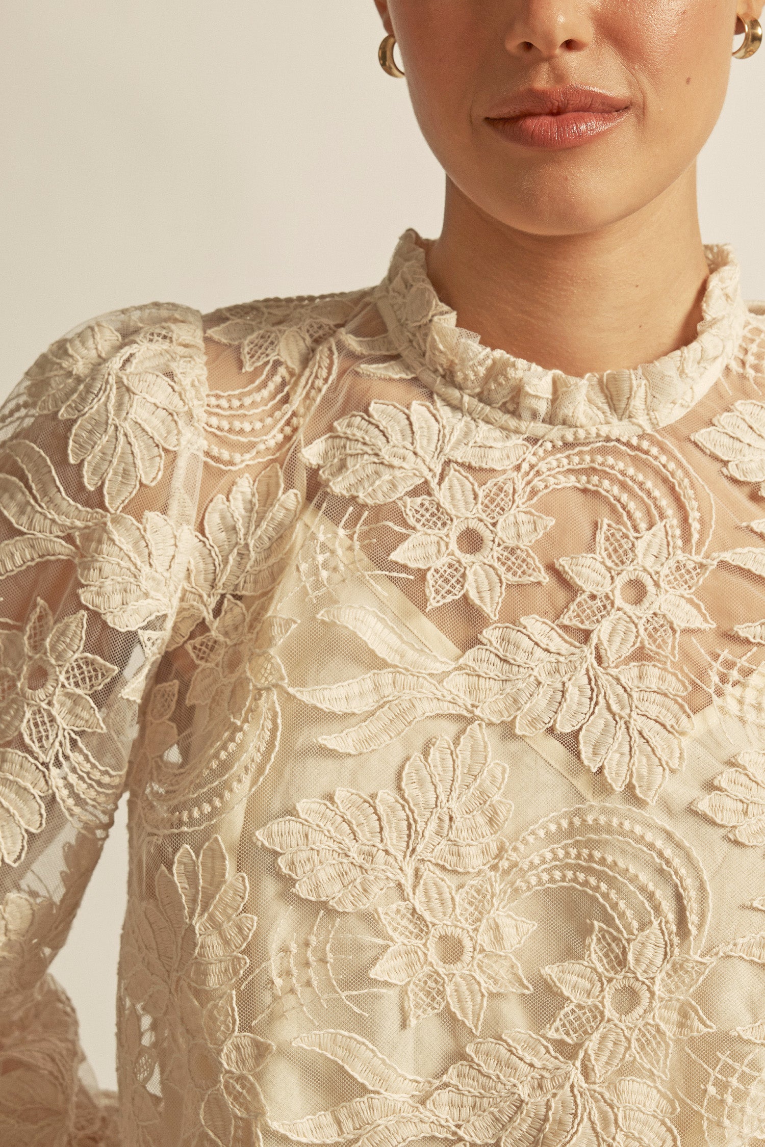 Glint top - ECRU|  zoe kratzmann| considered design