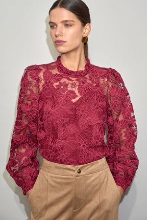 glint top - raspberry|  zoe kratzmann| considered design