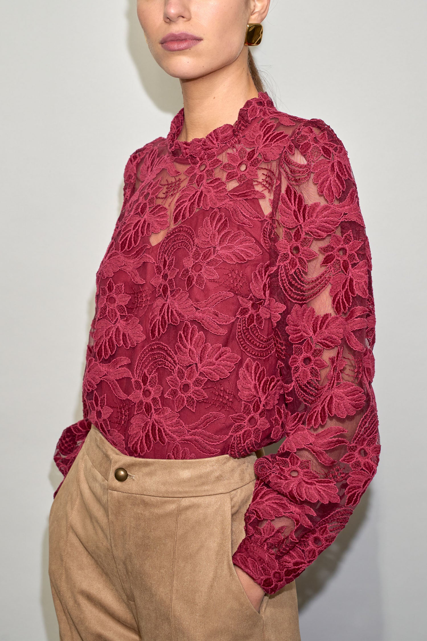 glint top - raspberry|  zoe kratzmann| considered design