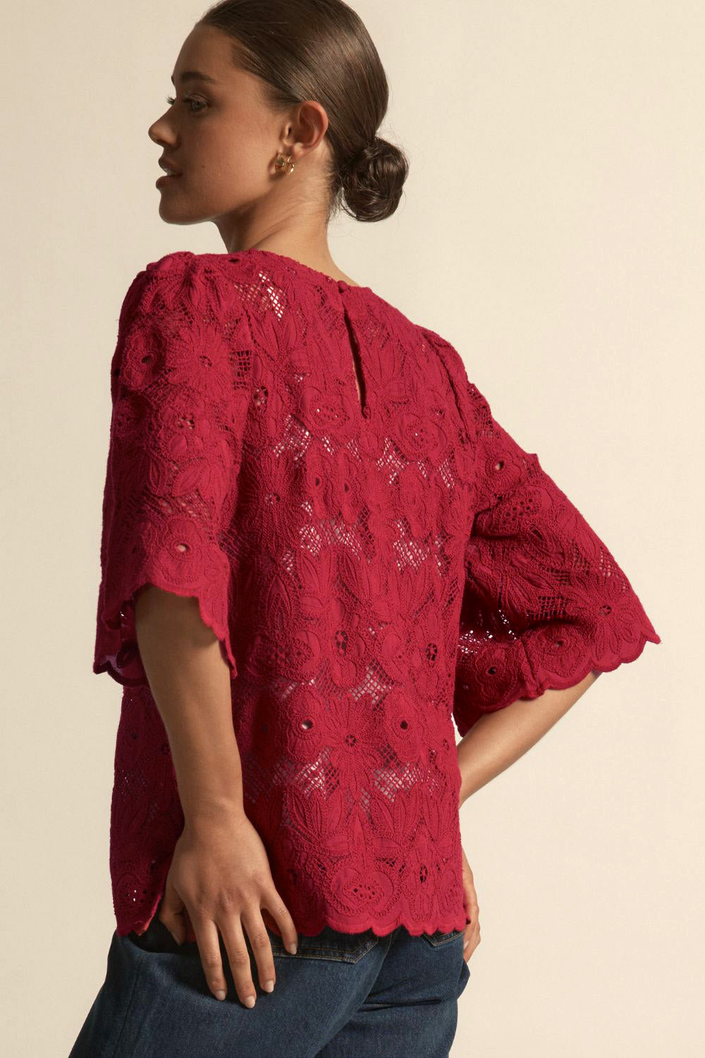 Women Raspberry Top glisten top - raspberry – zoe kratzmann