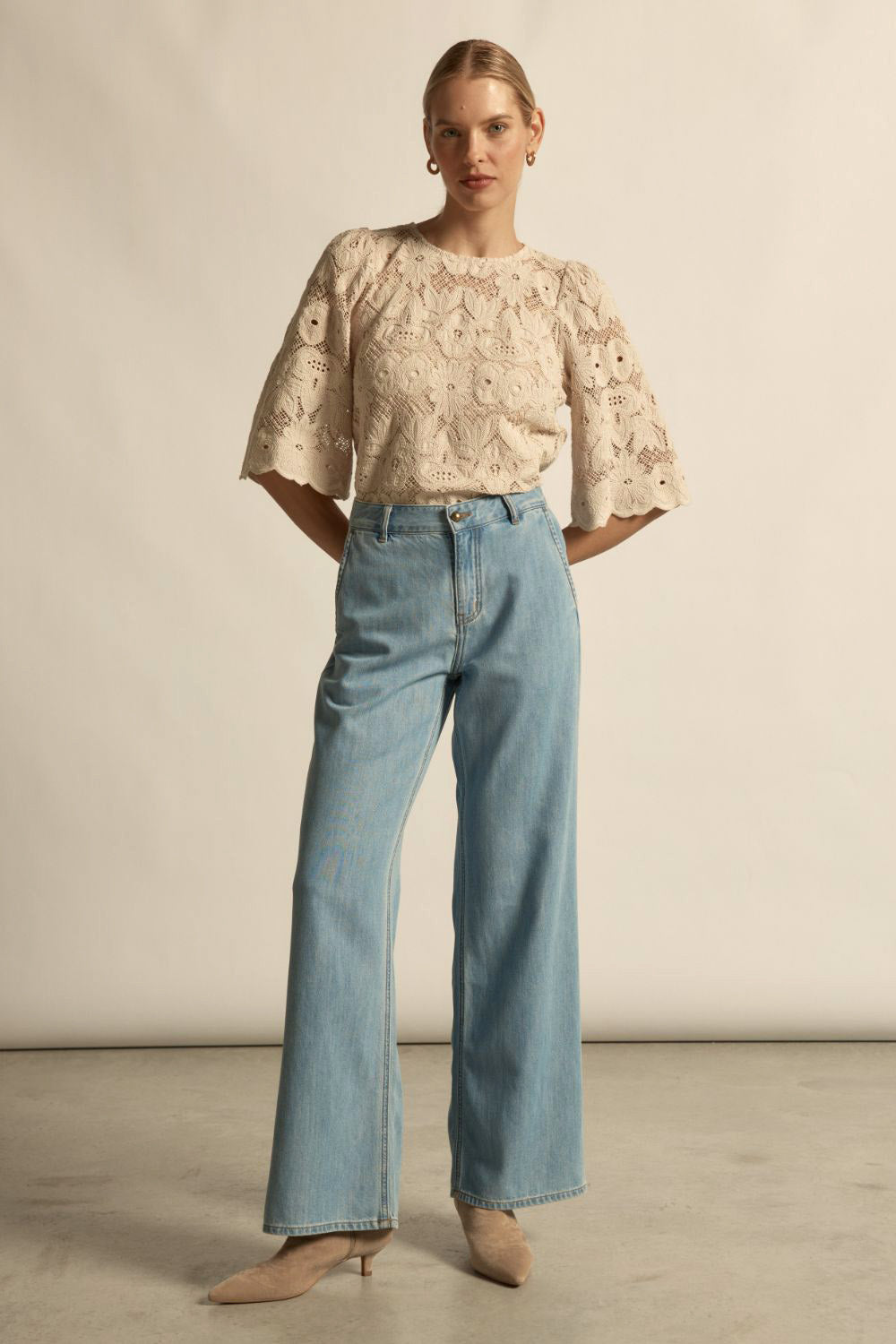 glisten top - vintage cream – zoe kratzmann