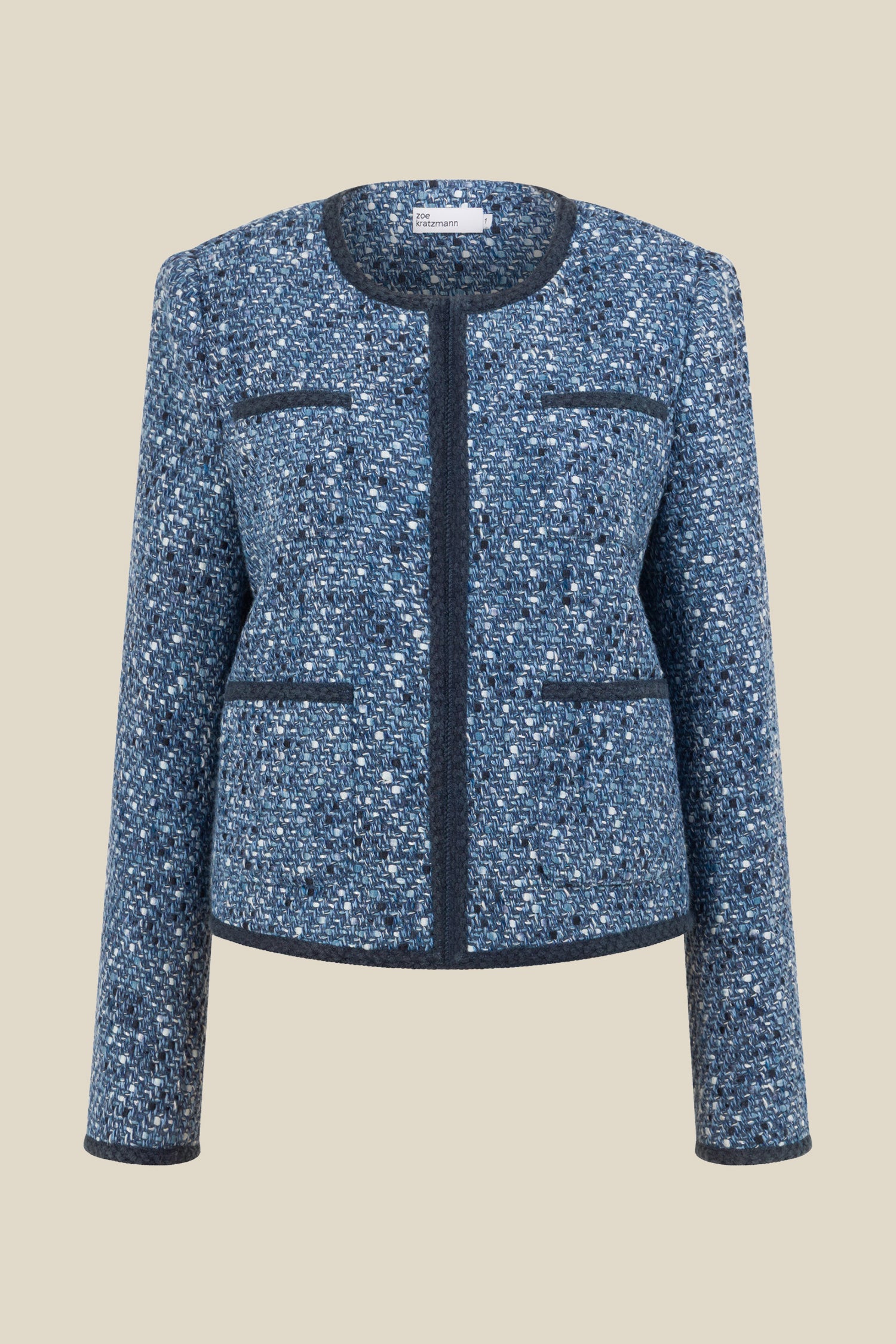 ground jacket - navy boucle|  zoe kratzmann| considered design