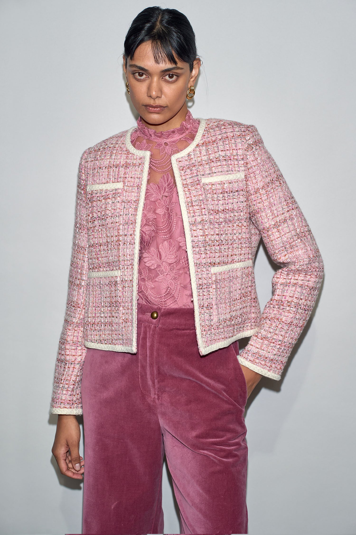 ground jacket - pink boucle|  zoe kratzmann| considered design