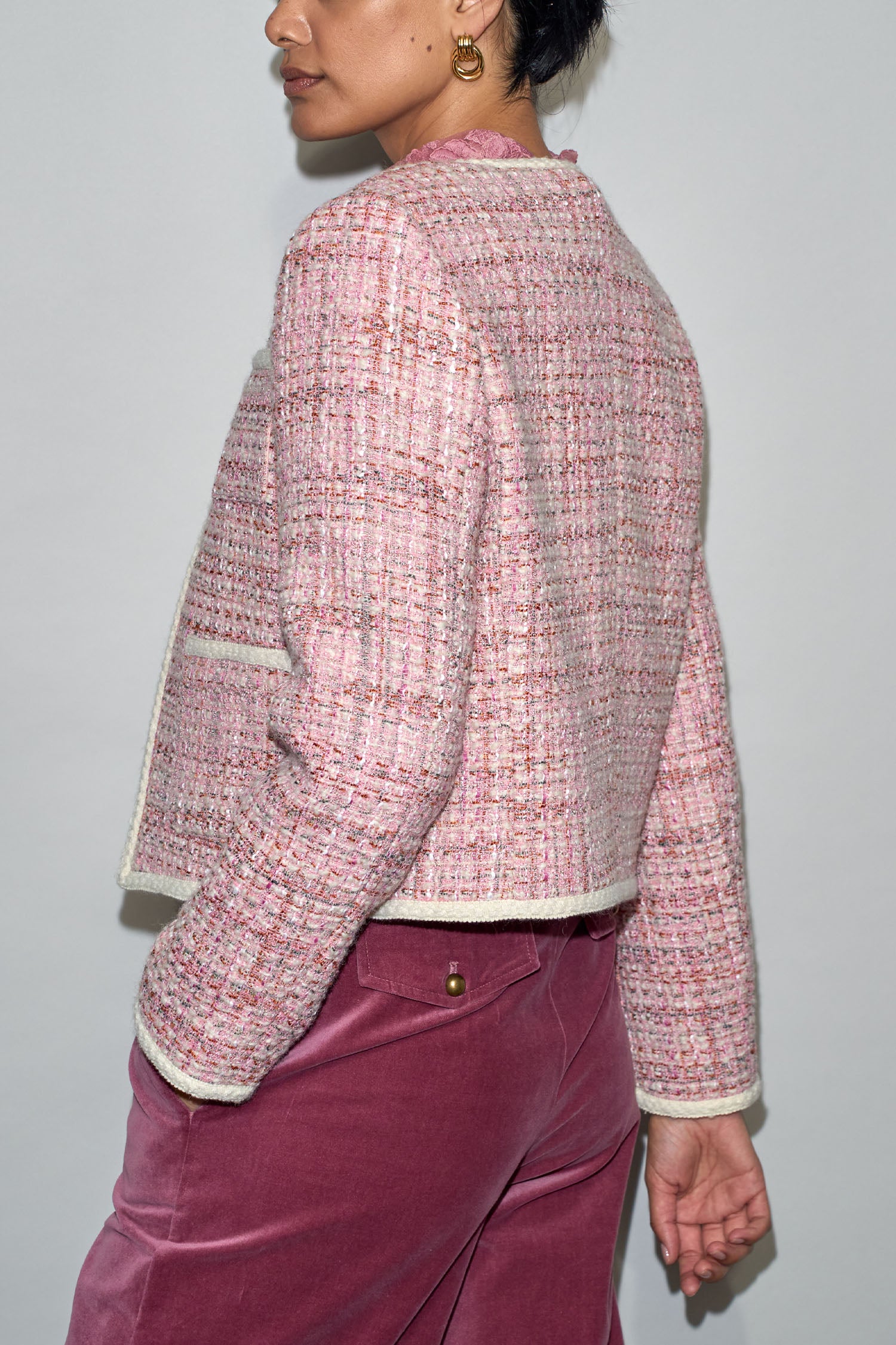 ground jacket - pink boucle|  zoe kratzmann| considered design