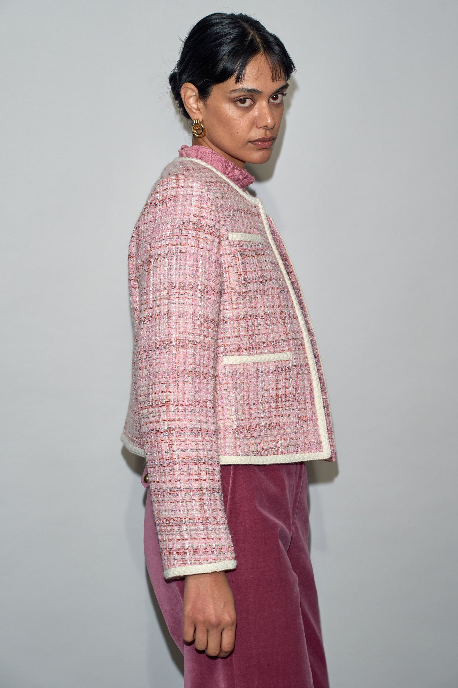 ground jacket - pink boucle|  zoe kratzmann| considered design