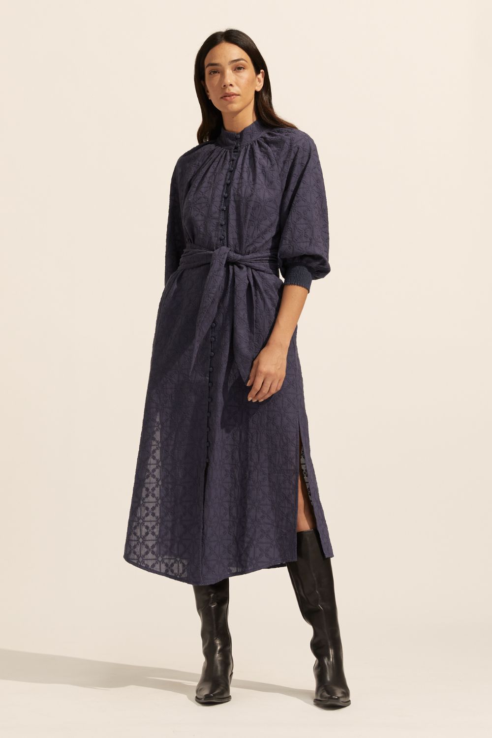 halcyon dress - indigo